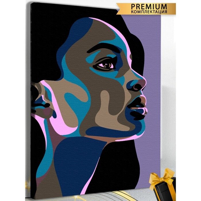 Картина по номерам 'Лицо девушки' холст на подрамнике, 40 x 50 см от компании Интернет-магазин "Flap" - фото 1