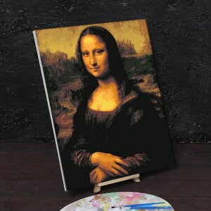Картина по номерам на холсте с подрамником 'Мона Лиза' Леонардо да Винчи 40 x 50 см