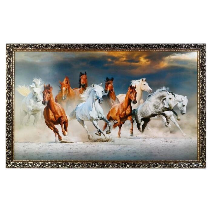 Картина 'Табун лошадей'    66х106см от компании Интернет-магазин "Flap" - фото 1