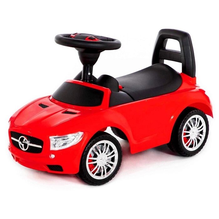 Каталка-автомобиль SuperCar 1 со звуковым сигналом, цвет красный от компании Интернет-магазин "Flap" - фото 1