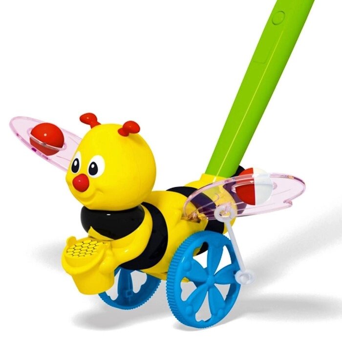 Каталка 'Пчёлка', длина ручки 47 см. от компании Интернет-магазин "Flap" - фото 1