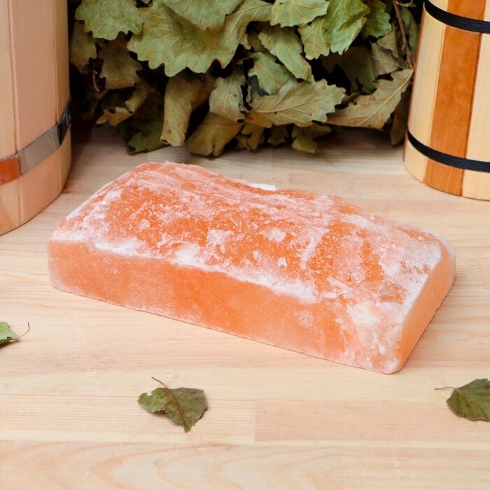 Кирпич из гималайской соли, натуральный, 20х10х5 см, 'Добропаровъ' от компании Интернет-магазин "Flap" - фото 1