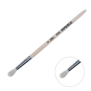 Кисть Коза круглая 5 (диаметр обоймы 5 мм длина волоса 20 мм), деревянная ручка, Calligrata
