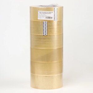 Клейкая лента упаковочная UNIBOB 600 48мм х 132м х 45мкм прозрачная (комплект из 6 шт.)