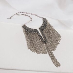 Колье 'Египет'цепочки, цвет чернёное серебро, 40 см