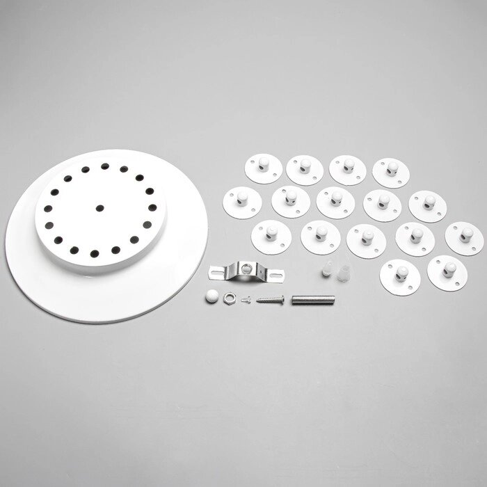 Комплект для светильника 'Паук-16' белый 25х25х4см от компании Интернет-магазин "Flap" - фото 1
