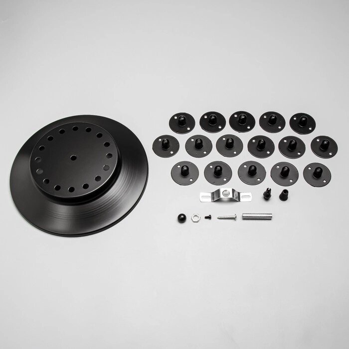 Комплект для светильника 'Паук-16' черный 25х25х4см от компании Интернет-магазин "Flap" - фото 1