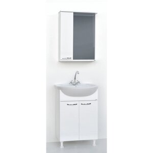 Комплект мебели для ванной комнаты 'Гармония 55' тумба с раковиной + зеркало-шкаф