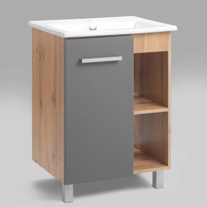 Комплект мебели для ванной комнаты Тумба 'Квадро 60'раковина 'Элина 60'60 х 81 х 47 см