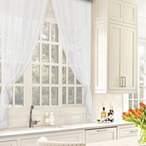Комплект штор для кухни Witerra Дороти 280х180см, белый, пэ100