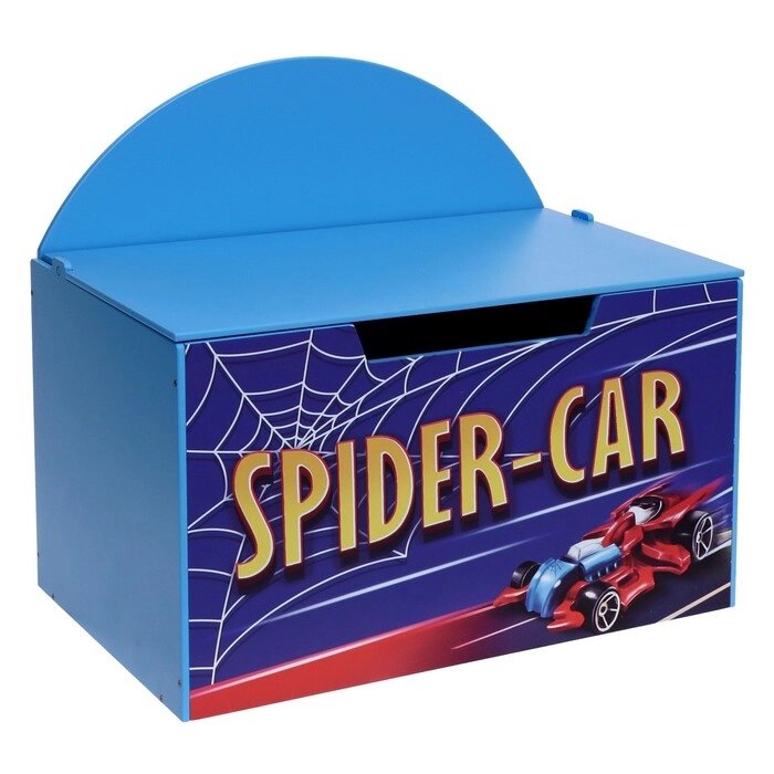 Контейнер-сундук с крышкой SPIDER CAR, цвет синий от компании Интернет-магазин "Flap" - фото 1
