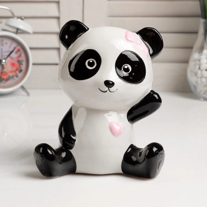 Копилка керамика 'Модная панда' МИКС 16х14,5х9,5 см от компании Интернет-магазин "Flap" - фото 1