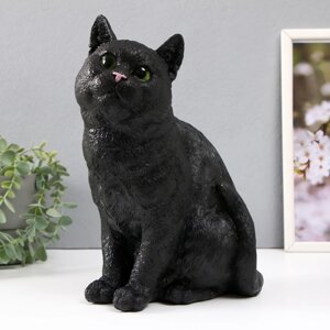 Копилка 'Кошка Черная окраска' высота 31,5 см, ширина 16 см, длина 24 см.