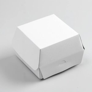 Коробка для бургера, 12,5 х 12,5 х 9 см (комплект из 20 шт.)