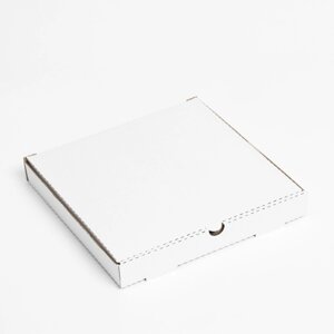 Коробка для пиццы, белая, 30 х 30 х 4 см (комплект из 10 шт.)