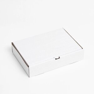 Коробка для пирога, белая, 29 х 20 х 6 см (комплект из 10 шт.)