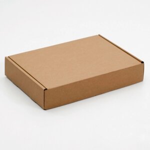 Коробка для пирога, бурая, 32,6 х 22,9 х 4,8 см (комплект из 20 шт.)