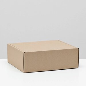Коробка самосборная, бурая, 26 х 24 х 10 см (комплект из 50 шт.)