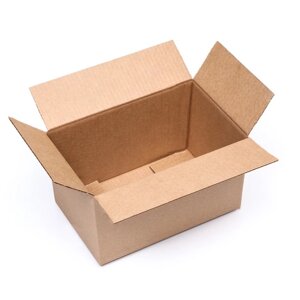 Коробка складная, бурая, 25 х 15 х 15 см (комплект из 4 шт.)