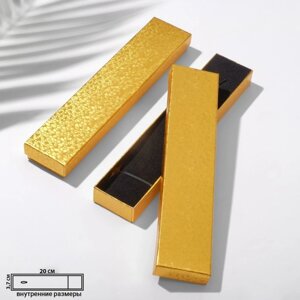 Коробочка подарочная под браслет/цепочку/часы 'Драгоценность' 21x4 цвет золото (комплект из 6 шт.)