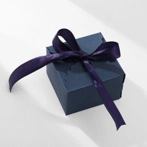 Коробочка подарочная 'Сюрприз' 6x6x4,5, синий (комплект из 12 шт.)