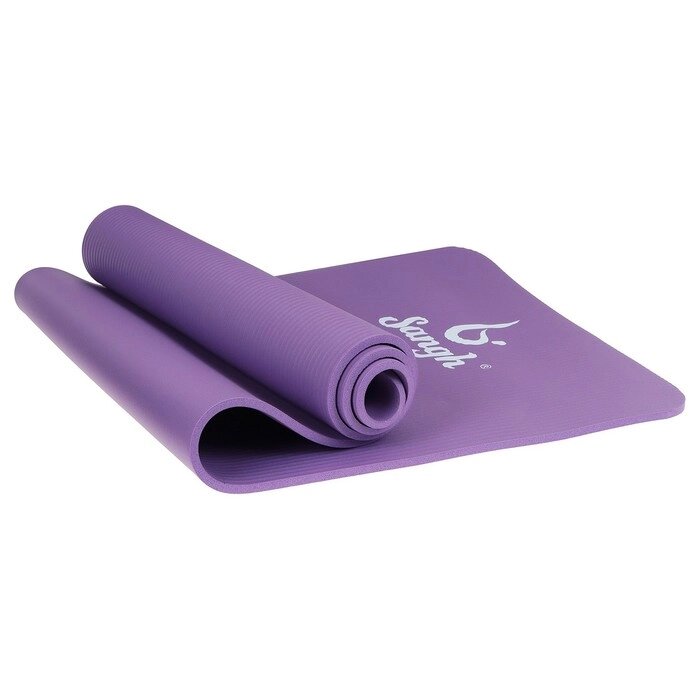 Коврик для йоги Sangh, 183x61x1 см, цвет фиолетовый от компании Интернет-магазин "Flap" - фото 1