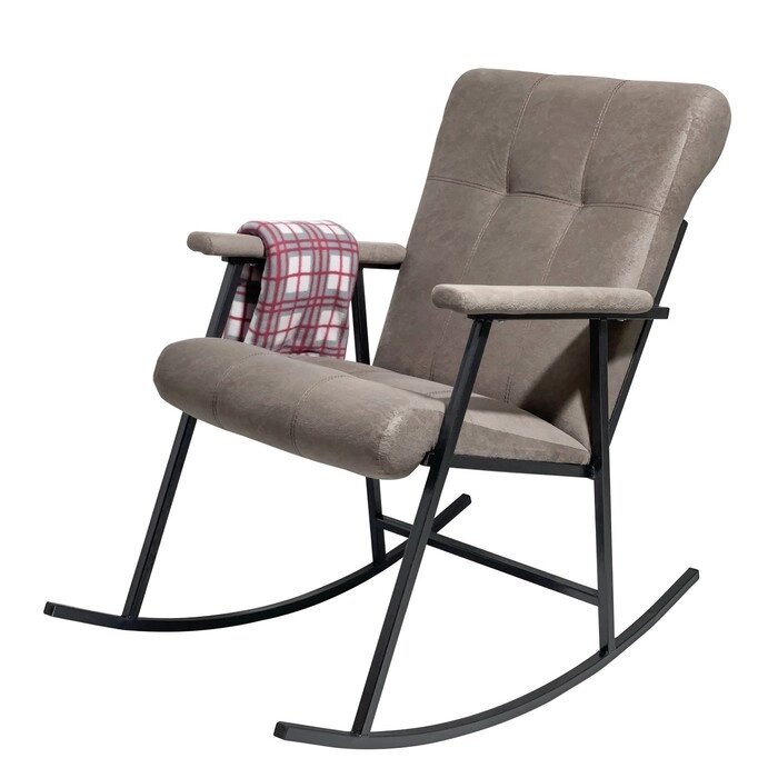 Кресло-качалка, 950х1020х960, Металл/мебельная ткань Париж 03 от компании Интернет-магазин "Flap" - фото 1