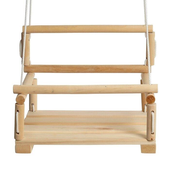 Кресло подвесное деревянное, сиденье 28x28см от компании Интернет-магазин "Flap" - фото 1