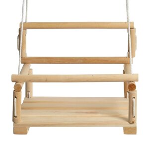 Кресло подвесное деревянное, сиденье 28x28см