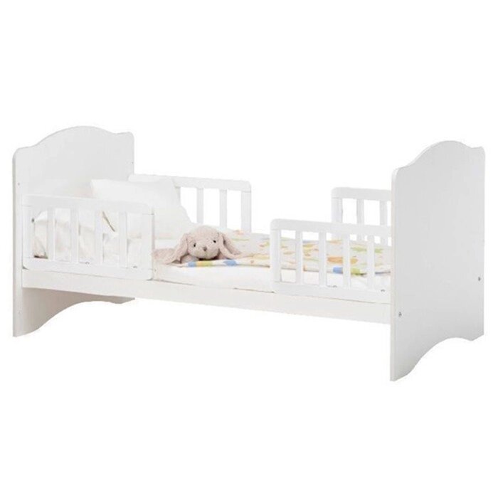 Кровать детская Классика, спальное место 1400х700, цвет белый от компании Интернет-магазин "Flap" - фото 1