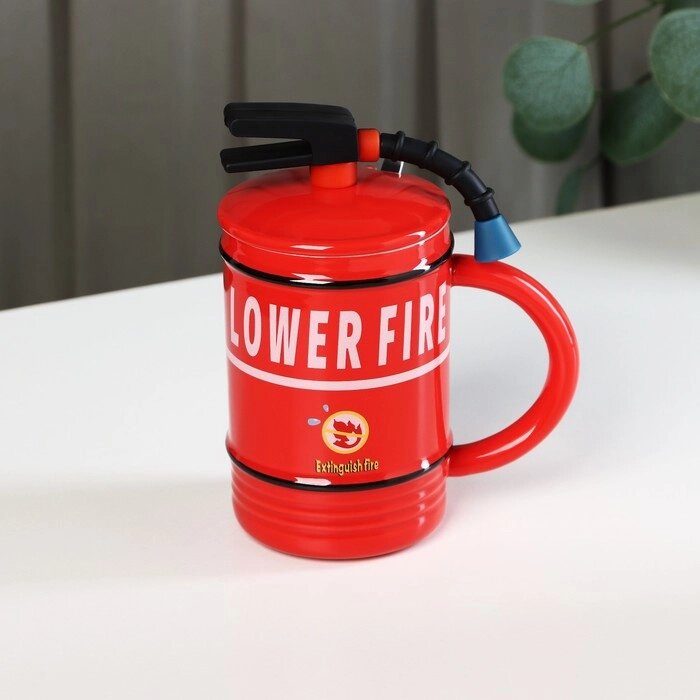 Кружка керамическая Lover Fire, 480 мл, цвет красный от компании Интернет-магазин "Flap" - фото 1