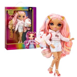 Кукла 'Киа Харт'с аксессуарами, 24 см, rainbow junior high, розовая