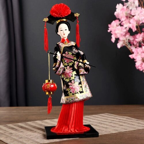 Кукла коллекционная 'Китаянка в национ. платье с китайским фонариком' МИКС 32х12,5х12,5 см