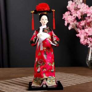 Кукла коллекционная 'Китаянка в национальном платье с платочком' 32х12,5х12,5 см