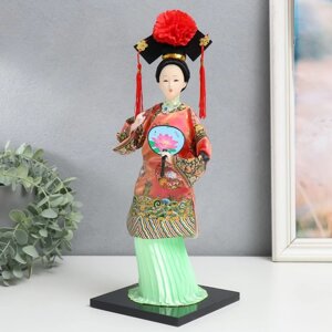 Кукла коллекционная 'Китаянка в традиционном наряде с опахалом' 33,5х12,5х12,5 см