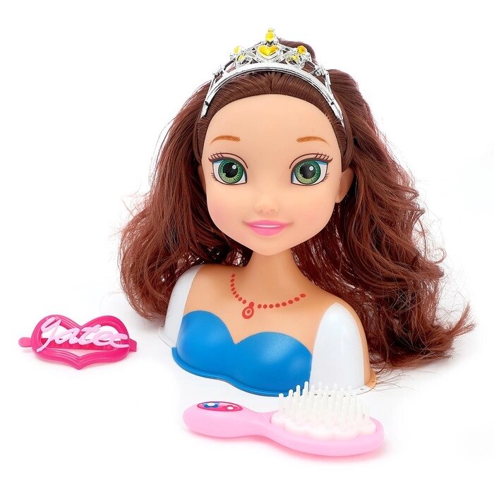 Кукла-манекен для создания причёсок 'Анна' с аксессуарами от компании Интернет-магазин "Flap" - фото 1