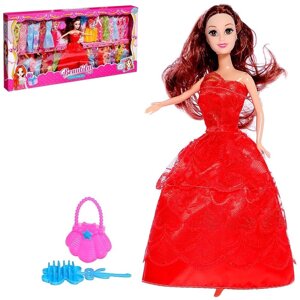 Кукла-модель 'Арина' с набором платьев и аксессуаром, МИКС