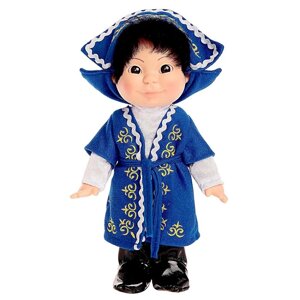 Кукла 'Веснушка'в казахском костюме, мальчик, 26 см