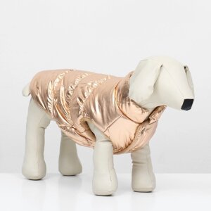 Куртка для собак 'Блеск'2XL (ДС 45, ОГ 64, ОШ 38 см), бронзовая