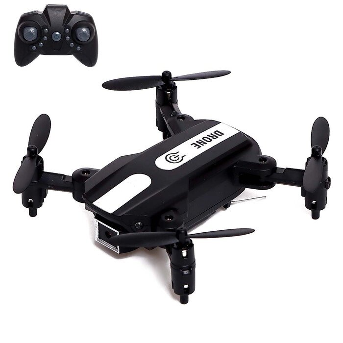 Квадрокоптер FLASH DRONE, камера 480P, Wi-Fi, с сумкой, цвет чёрный от компании Интернет-магазин "Flap" - фото 1
