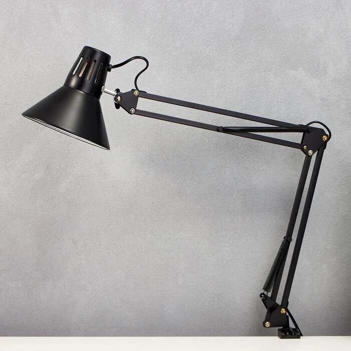 Лампа на зажиме 101 'Сорес, чёрная' E27 40W RISALUX от компании Интернет-магазин "Flap" - фото 1
