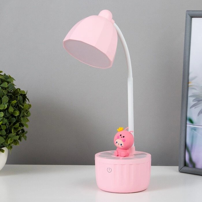 Лампа настольная 'Мини жук' LED 3 режима 6,4Вт USB розовый 10х10х37,5 см RISALUX от компании Интернет-магазин "Flap" - фото 1