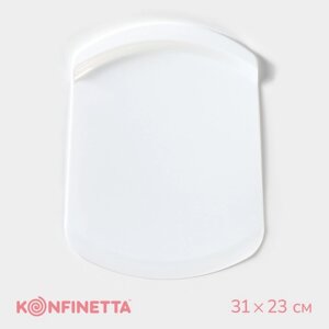 Лопатка кондитерская KONFINETTA 'Апсара'31x23 см, цвет белый