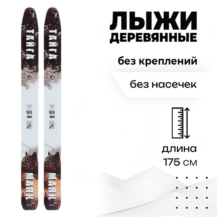 Лыжи деревянные 'Тайга', 175 см от компании Интернет-магазин "Flap" - фото 1
