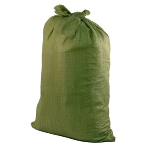 Мешок полипропиленовый 55 х 105 см, для строительного мусора, зеленый, 50 кг (комплект из 10 шт.)