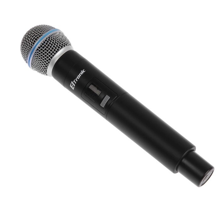 Микрофон для караоке ELTRONIC 10-03, беспроводной, приемник, черный от компании Интернет-магазин "Flap" - фото 1