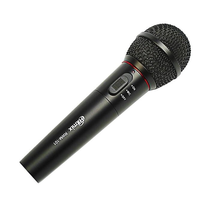 Микрофон Ritmix RWM-101, 100-10000 Гц, штекер 6.3 мм, чёрный от компании Интернет-магазин "Flap" - фото 1