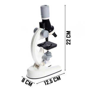 Микроскоп детский 'Юный ботаник'кратность х100, х400, х1200, подсветка