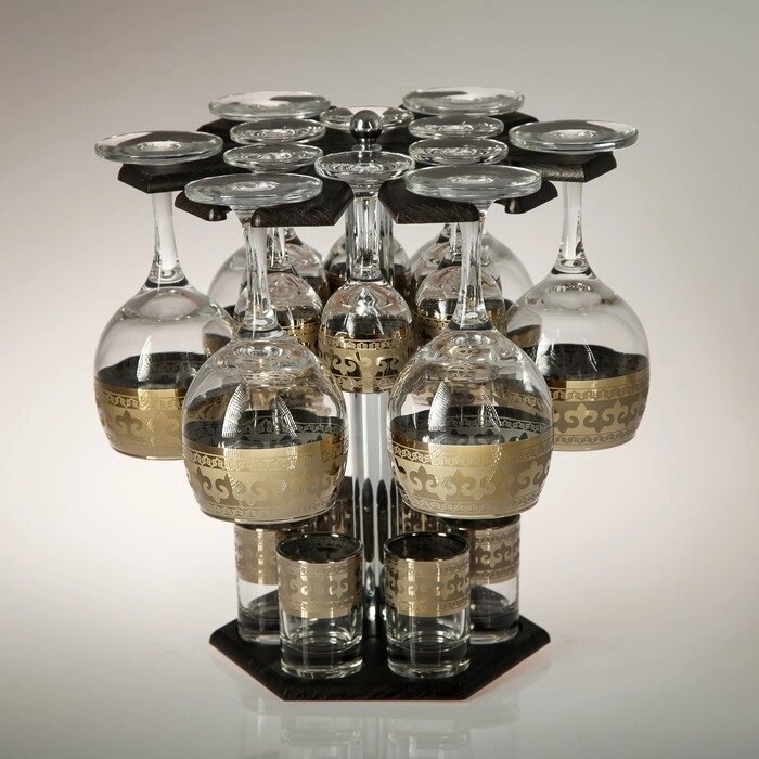 Мини-бар 18 предметов вино Карусель Византия, темный 240/55/50 мл от компании Интернет-магазин "Flap" - фото 1