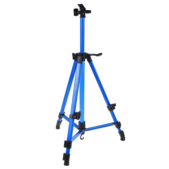 Мольберт телескопический, тренога, металлический, синий, размер 51 - 153 см от компании Интернет-магазин "Flap" - фото 1